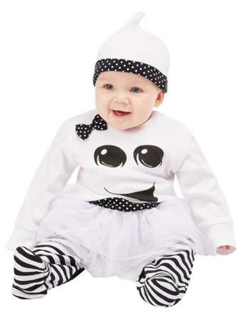 Ghost Girl Baby Costume, Black & White