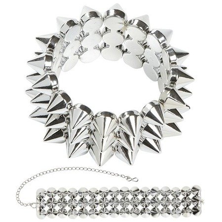 KOLCZASTY CHOKER BRANSOLETKA ROCK METAL