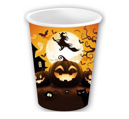 KUBECZKI DYNIA HALLOWEEN 6 SZT. 240 ML