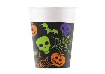 KUBECZKI PAPIEROWE HAPPY HALLOWEEN 200 ML 8 SZT