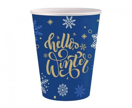 KUBECZKI PAPIEROWE HELLO WINTER 250 ML 6 SZT.