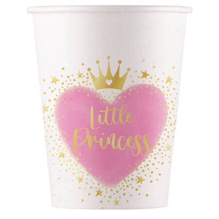 KUBECZKI PAPIEROWE LITTLE PRINCESS 200 ML 8 SZT