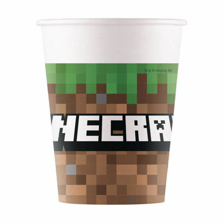 KUBECZKI PAPIEROWE MINECRAFT 8 SZT.