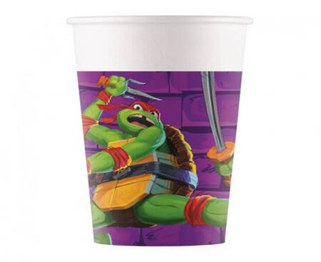 KUBECZKI PAPIEROWE TEENAGE MUTANT NINJA TURTLE 200ml 8 szt.