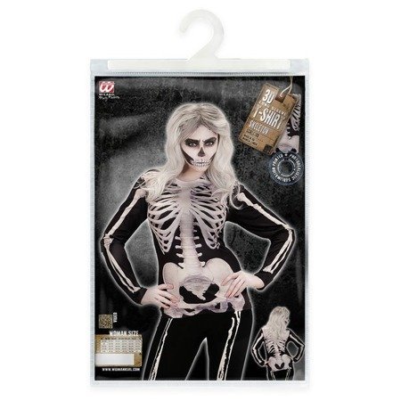 Koszulka 3D szkieletor pani szkielet Halloween