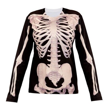 Koszulka 3D szkieletor pani szkielet Halloween
