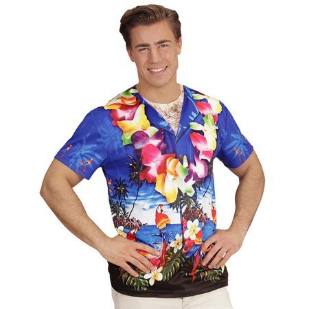 Koszulka Hawajska impreza hawajska, nadruk 