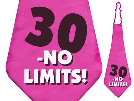 Krawat 30 - no limits!, 59cm (1 karton / 40 szt.)
