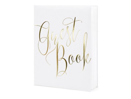 Księga Gości Guest book, biały, 22 kartki