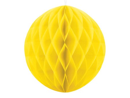 Kula bibułowa, żółty, 20cm (1 karton / 50 szt.)
