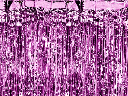 Kurtyna Party, purpurowy, 90 x 250cm (1 karton / 50 szt.)