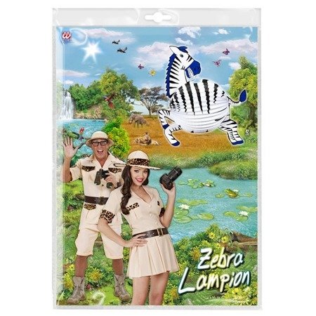 LAMPION PAPIEROWY ZEBRA 