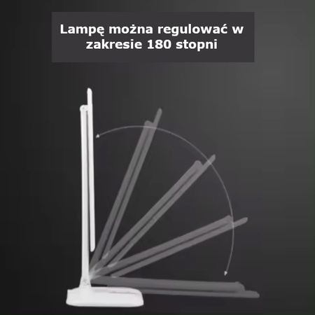 LAMPKA BIURKOWA BIAŁA 28 LED