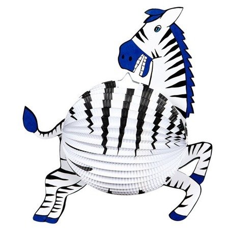 Lampion papierowy Zebra dekoracja