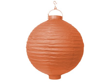 Lampion papierowy, pomarańcz, 20cm (1 karton / 50 szt.)
