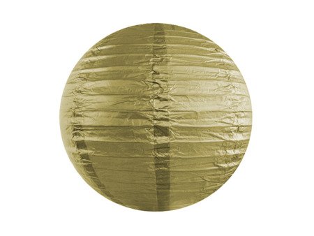 Lampion papierowy, złoty, 25cm (1 karton / 30 szt.)