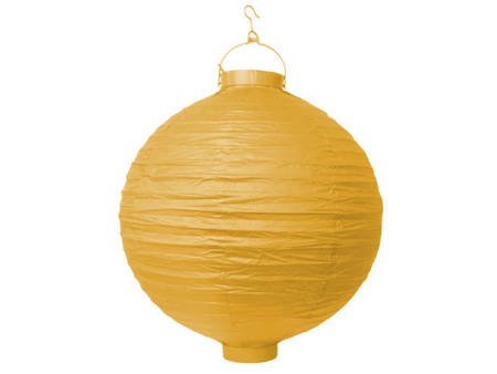 Lampion papierowy, żółty, 30cm (1 karton / 50 szt.)