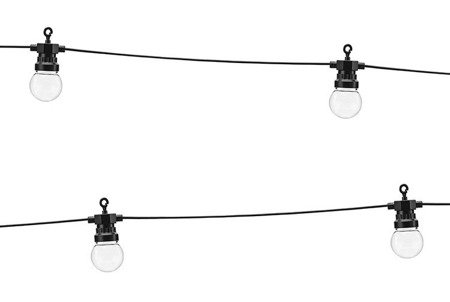 Lampki dekoracyjne LED, czarny, 5m (1 karton / 8 szt.)