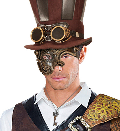 MASKA STEAMPUNK PÓŁTWARZY 