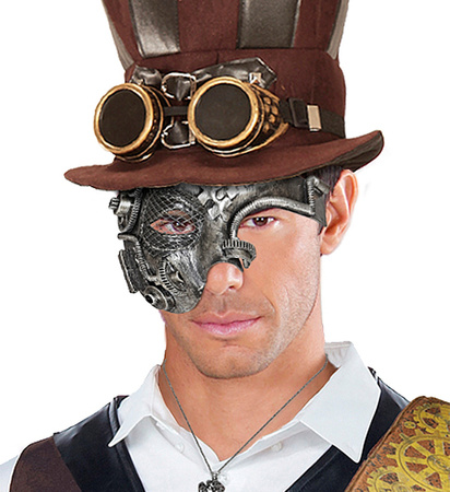 MASKA STEAMPUNK PÓŁTWARZY 