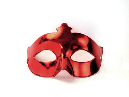 Maska Party, czerwony (1 karton / 50 szt.)