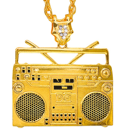 NASZYJNIK RAPERA RADIO BOOM BOX