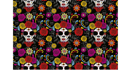 OBRUS PLASTIKOWY LOS MUERTOS 137 X 274 cm