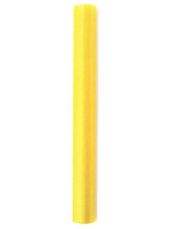 Organza Gładka, żółty, 0,36 x 9m (1 karton / 24 szt.) (1 szt. / 9 mb.)