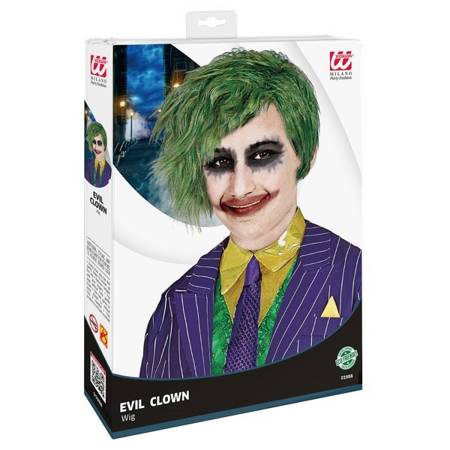 PERUKA DZIECIĘCA JOKER  KLAUN ZIELONA 