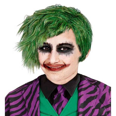 PERUKA DZIECIĘCA JOKER  KLAUN ZIELONA 