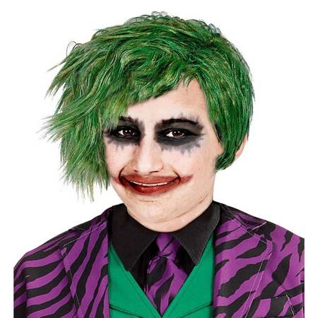 PERUKA DZIECIĘCA JOKER  KLAUN ZIELONA 