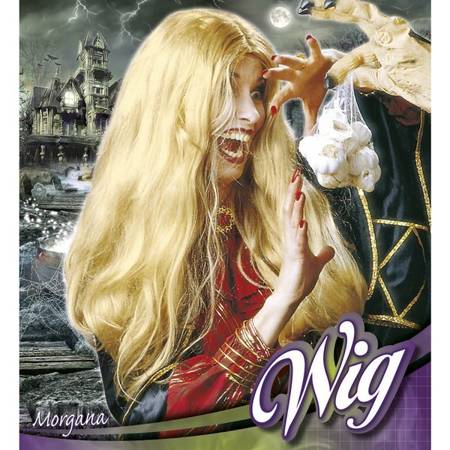 PERUKA WIEDŹMY CZAROWNICY MORGANA BLOND