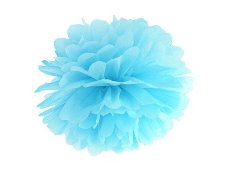 POMPON BIBUŁOWY BŁĘKIT, 25cm