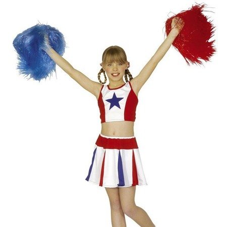 POMPON CHEERLEADERKI NIEBIESKI