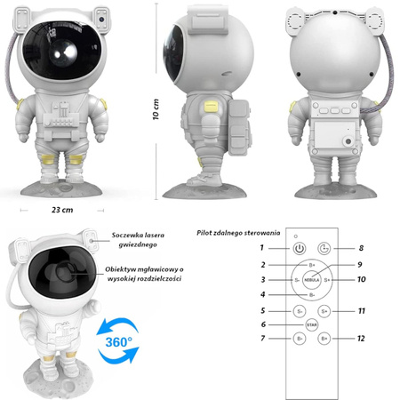 PROJEKTOR GWIAZD ASTRONAUTA 