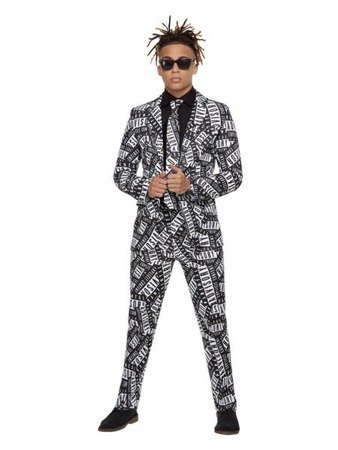 Parental Advisory Stand Out Suit, Black & White