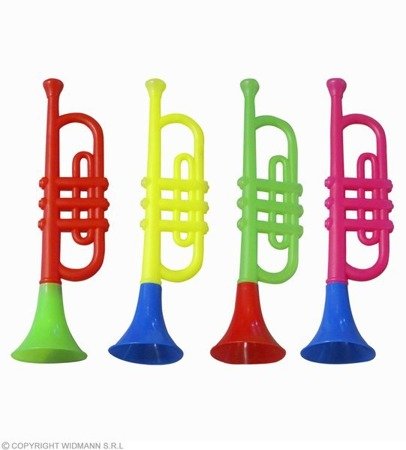 Pk 12 "SOUNDING TRUMPET" various colors ass.