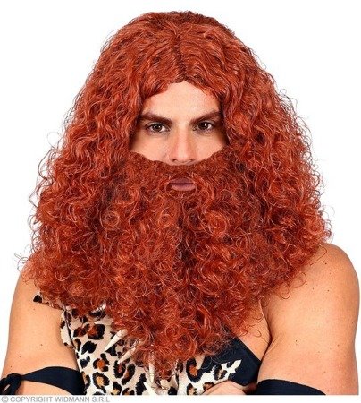 Pk 4 "CAVEMAN WIG AND BEARD" in box