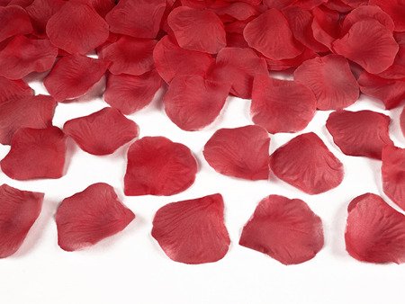 Płatki róż w woreczku, czerwony (1 karton / 100 op.) (1 op. / 100 szt.)