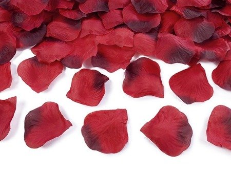 Płatki róż w woreczku, czerwony (1 karton / 60 op.) (1 op. / 500 szt.)