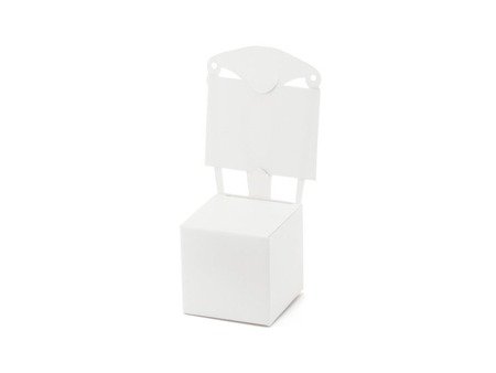 Pudełeczka Krzesełko, biały (1 karton / 50 op.) (1 op. / 10 szt.)