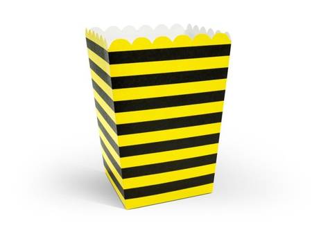Pudełka na popcorn, 7,5 x 7,5 x 12,5 cm (1 karton / 40 op.) (1 op. / 6 szt.)