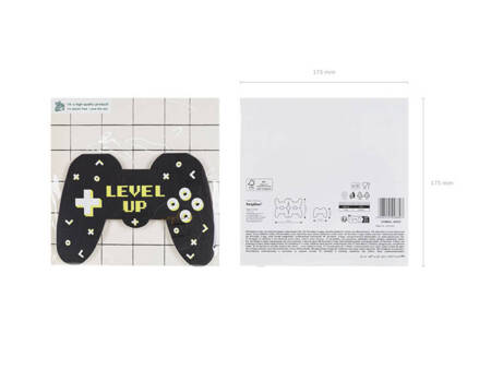 SERWETKI GAMEPAD GRACZ 11,5x16 CM 12 SZT.