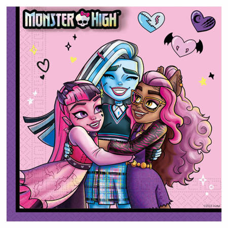 SERWETKI MONSTER HIGH 20 SZT.