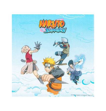 SERWETKI PAPIEROWE NARUTO SHIPPUDEN MANGA LICENCJA 33 CM 20 SZT.