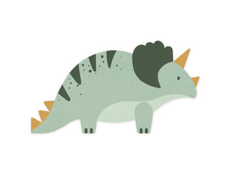 SERWETKI TRICERATOPS DINOZAUR DINO FUN 12 SZT.