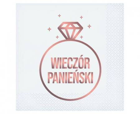 SERWETKI WIECZÓR PANIEŃSKI 20 SZT. 33 CM