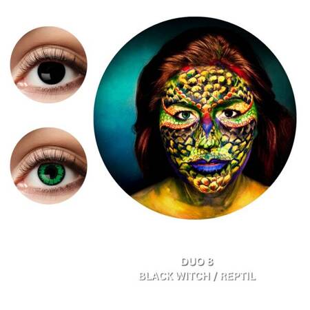 SOCZEWKI KWARTALNE DUO BLACK WITCH + REPTIL