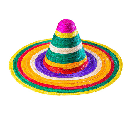 SOMBRERO MEKSYKAŃSKIE KOLOROWE 50 CM 