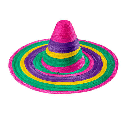 SOMBRERO MEKSYKAŃSKIE MULTIKOLOR 50 CM 